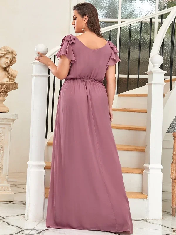 plus-size-ruffles-sleeves-evening-dress-ezp7709