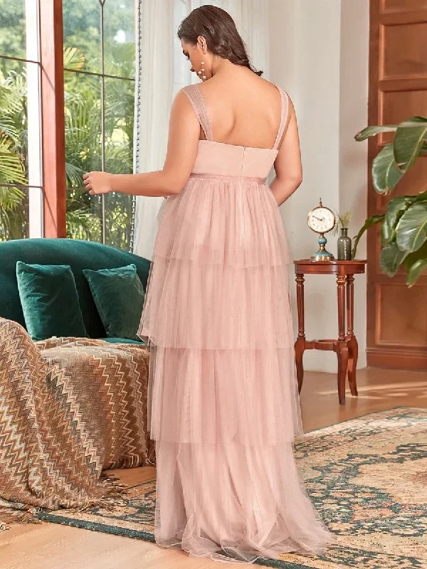 plus-size-tie-waist-v-neck-tiered-floor-length-maternity-dress-ey20794