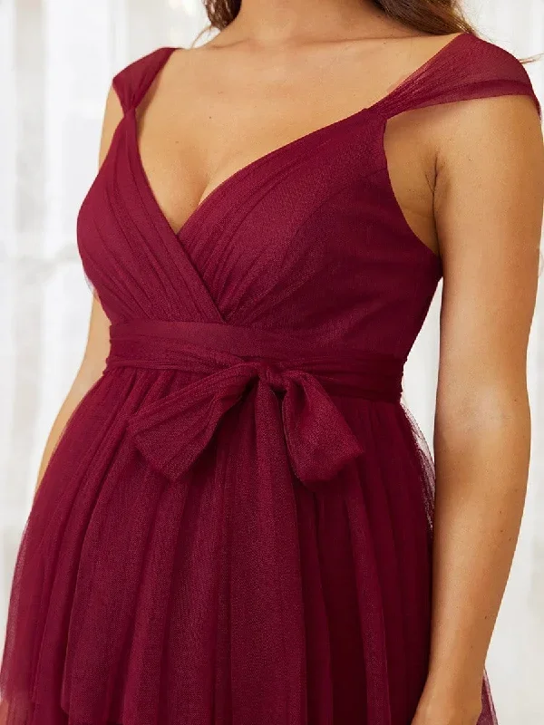 plus-size-tie-waist-v-neck-tiered-floor-length-maternity-dress-ey20794