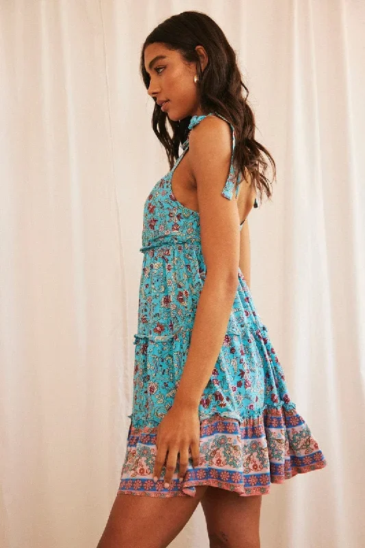 print-boho-print-mini-dress-fit-flare-round-neck-ddw0110c-33pb