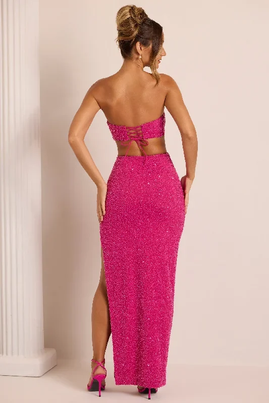 provence-strapless-dress-with-cut-outs-fuchsia