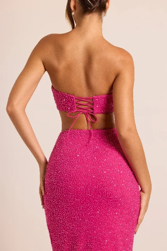 provence-strapless-dress-with-cut-outs-fuchsia