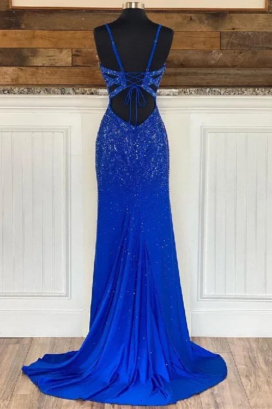 royal-blue-beaded-v-neck-mermaid-long-prom-dress