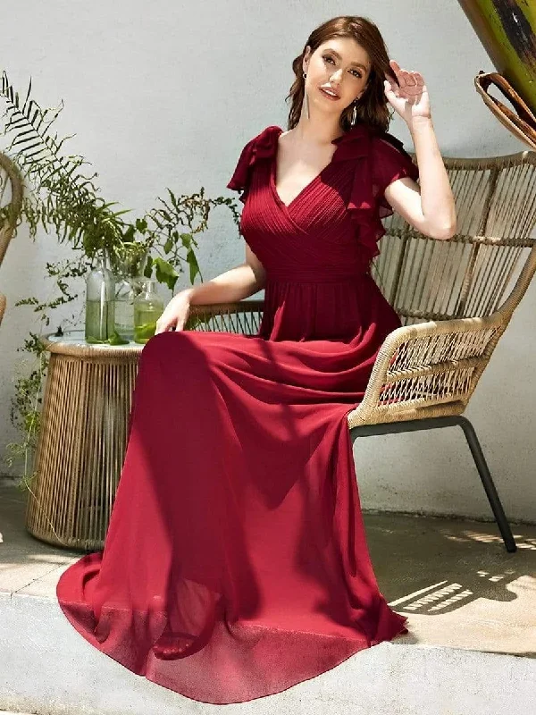 ruffles-sleeves-evening-dress-ez07709