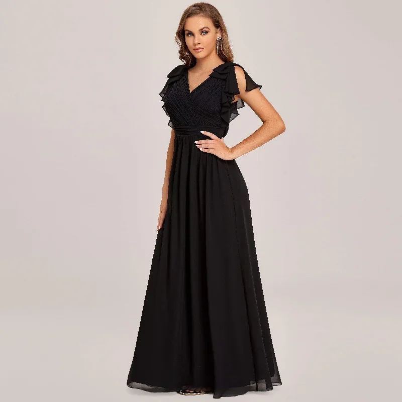 ruffles-sleeves-evening-dress-ez07709