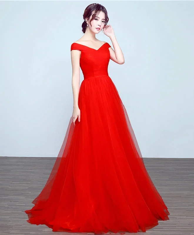 simple-v-neck-tulle-a-line-long-prom-dress-cheap-evenin-dress