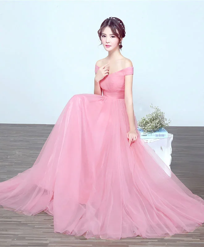 simple-v-neck-tulle-a-line-long-prom-dress-cheap-evenin-dress