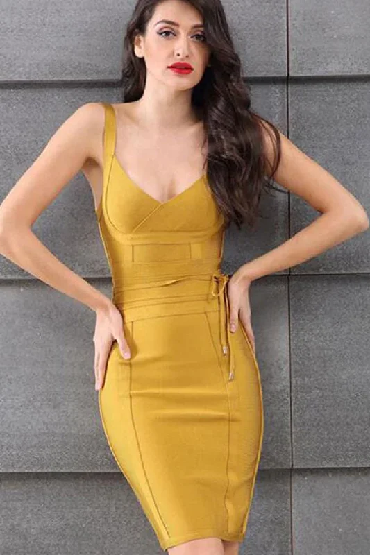 SPAGHETTI STRAP BODYCON DRESS