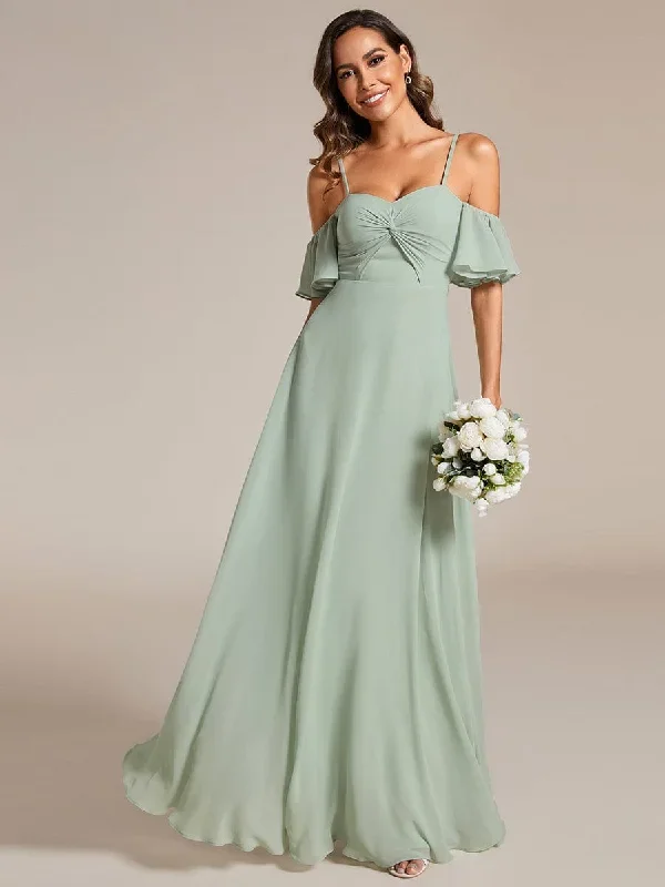 spaghetti-strap-sweetheart-chiffon-a-line-bridesmaid-dress-with-knot-es02013