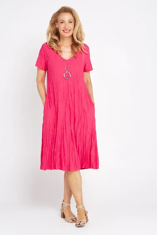 Stella Dress - Hot Pink