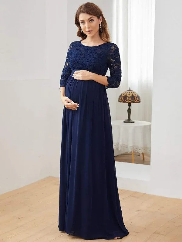 sweetheart-3-4-sleeve-floor-length-lace-maternity-dress-ey20797