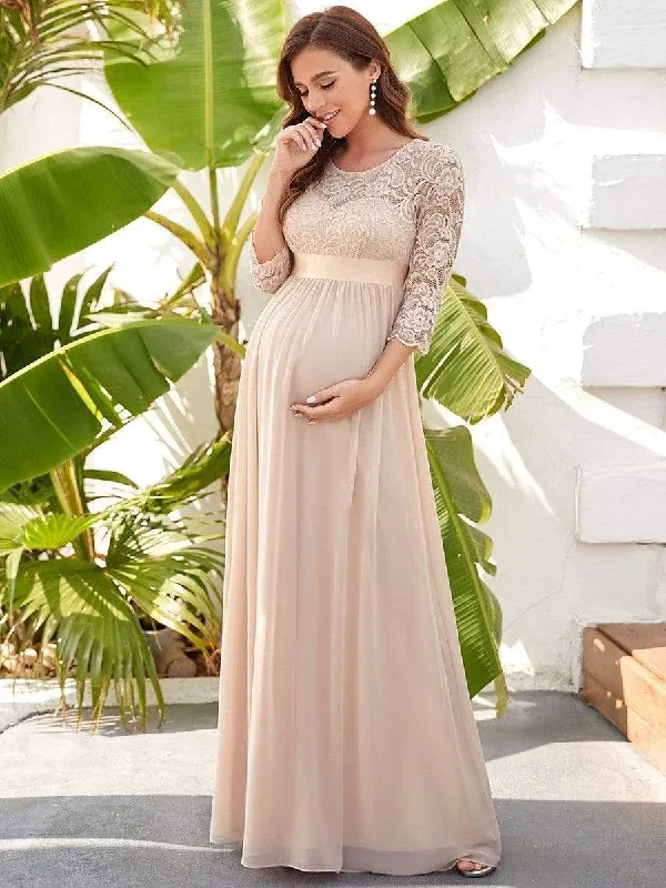 sweetheart-3-4-sleeve-floor-length-lace-maternity-dress-ey20797