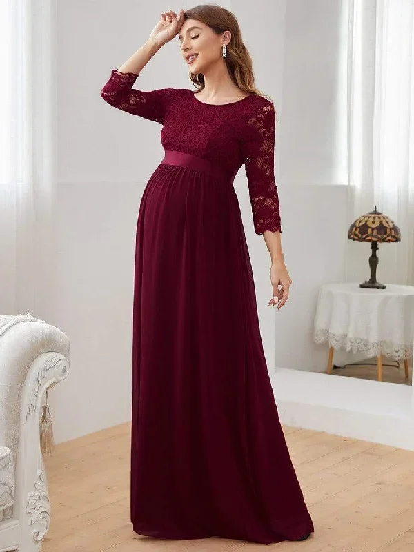 sweetheart-3-4-sleeve-floor-length-lace-maternity-dress-ey20797