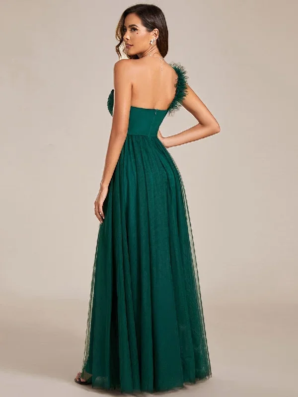 sweetheart-neckline-one-shoulder-with-floral-tulle-high-slit-bridesmaid-dress-es01911