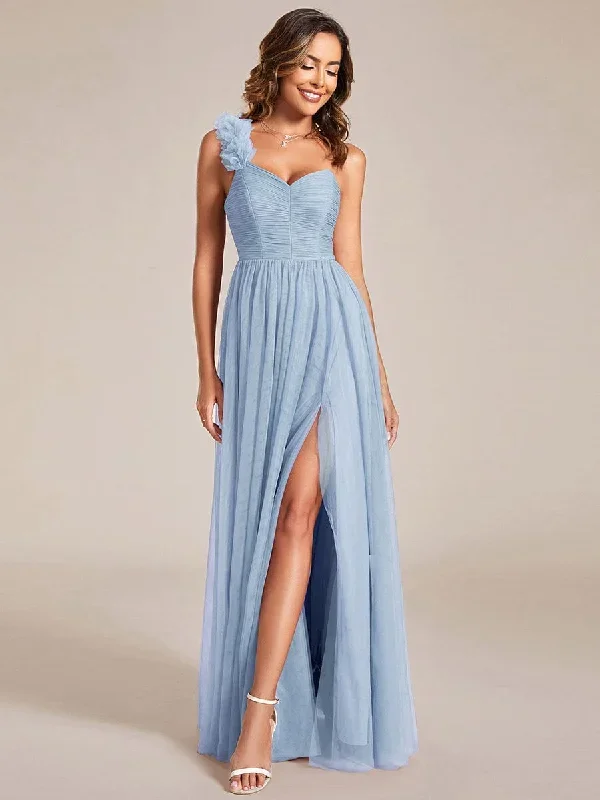 sweetheart-neckline-one-shoulder-with-floral-tulle-high-slit-bridesmaid-dress-es01911