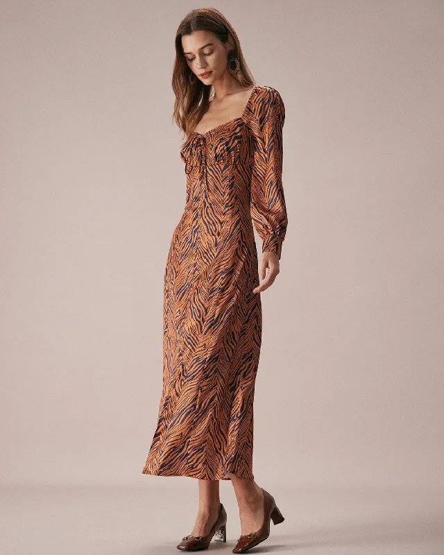 the-brown-sweetheart-neck-zebra-maxi-dress