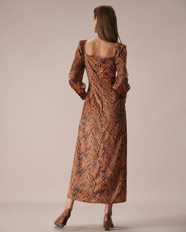 the-brown-sweetheart-neck-zebra-maxi-dress