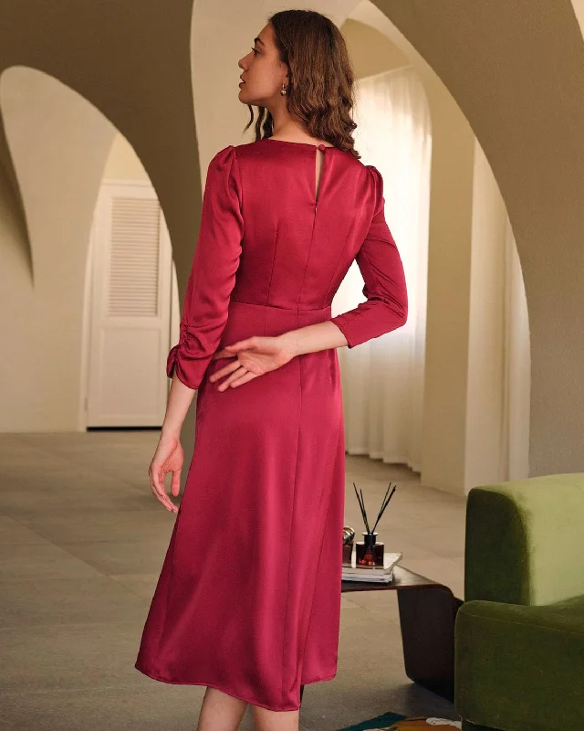 the-solid-v-neck-slit-maxi-dress