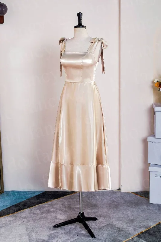 tie-shoulder-champagne-slit-midi-bridesmaid-dress