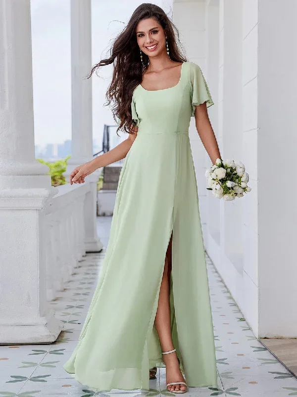 u-neck-and-back-tie-high-slit-bridesmaid-dress-with-ruffle-sleeves-ess0016