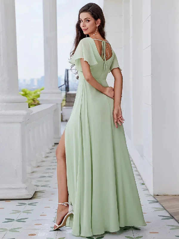 u-neck-and-back-tie-high-slit-bridesmaid-dress-with-ruffle-sleeves-ess0016