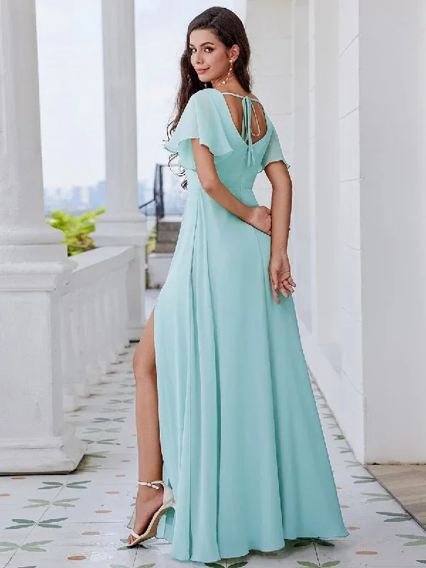 u-neck-and-back-tie-high-slit-bridesmaid-dress-with-ruffle-sleeves-ess0016