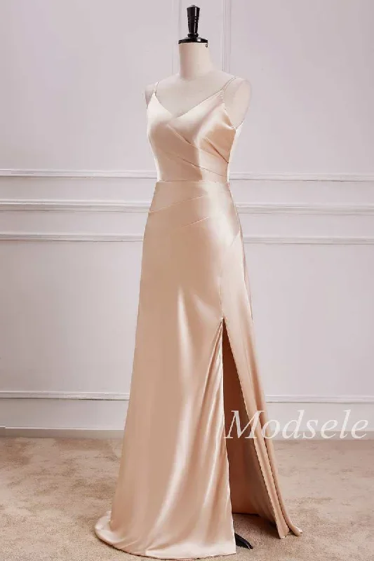 v-neck-pleated-bodice-maxi-dress-in-champagne