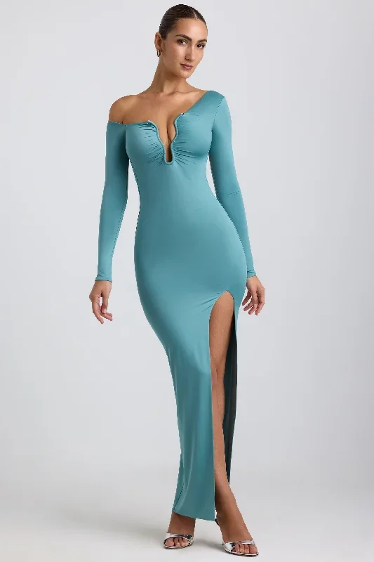 valeda-slinky-jersey-ruched-maxi-dress-sea-green