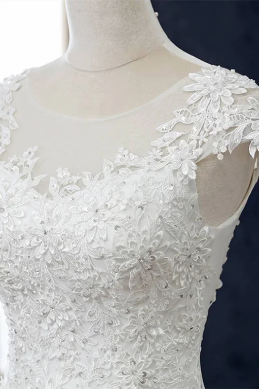 white-lace-beaded-cap-sleeve-mermaid-wedding-dress