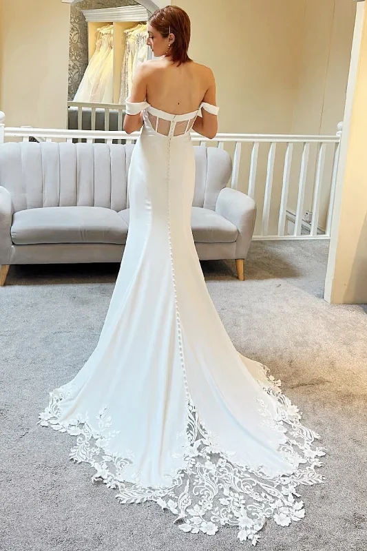 white-off-the-shoulder-mermaid-long-bridal-gown