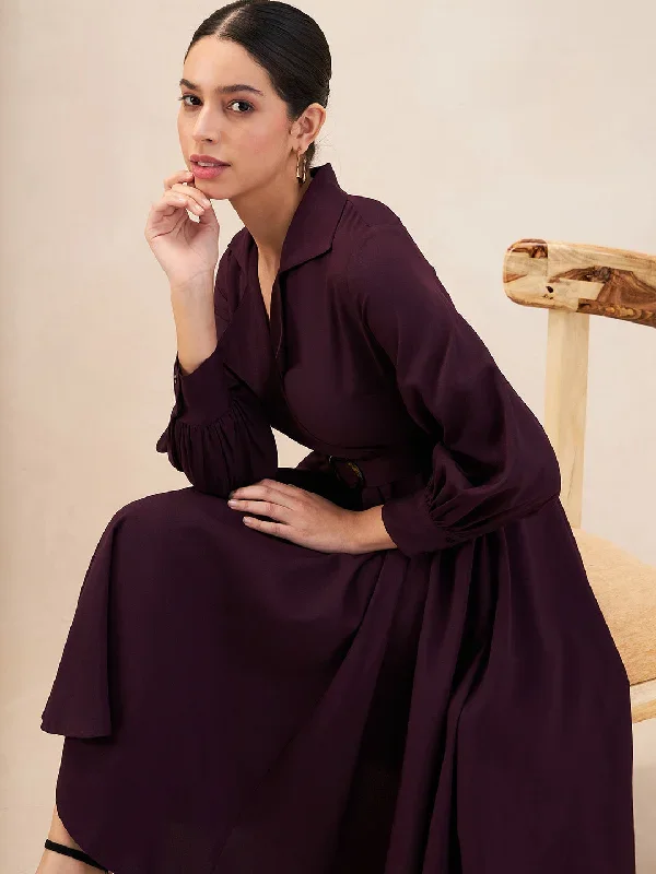 wine-lapel-collar-wrap-midi-dress-ff-4855a