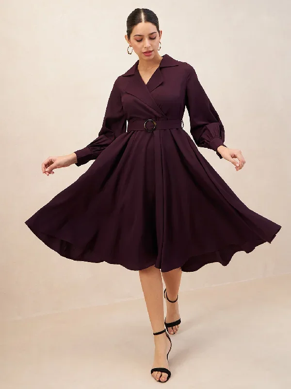 wine-lapel-collar-wrap-midi-dress-ff-4855a