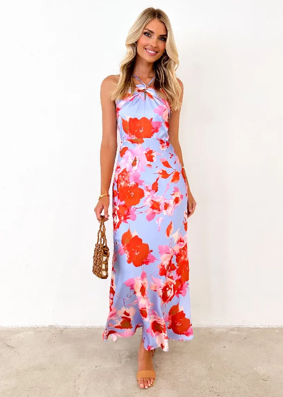 wolcher-halter-maxi-dress-blue-floral