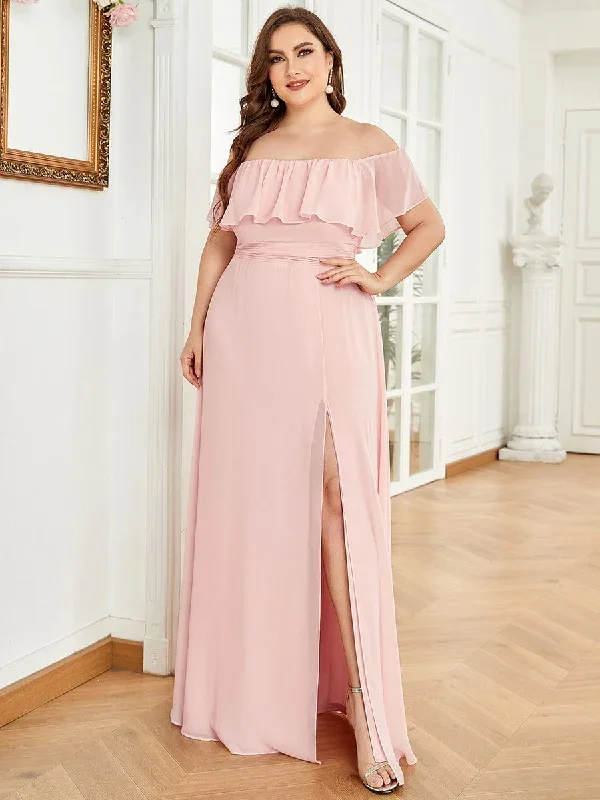 womens-a-line-off-shoulder-ruffle-thigh-split-bridesmaid-dress-es00969