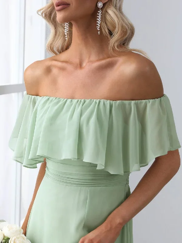 womens-a-line-off-shoulder-ruffle-thigh-split-bridesmaid-dress-es00969