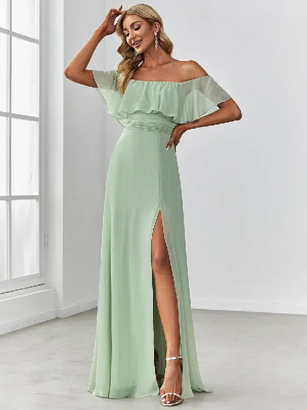 womens-a-line-off-shoulder-ruffle-thigh-split-bridesmaid-dress-es00969