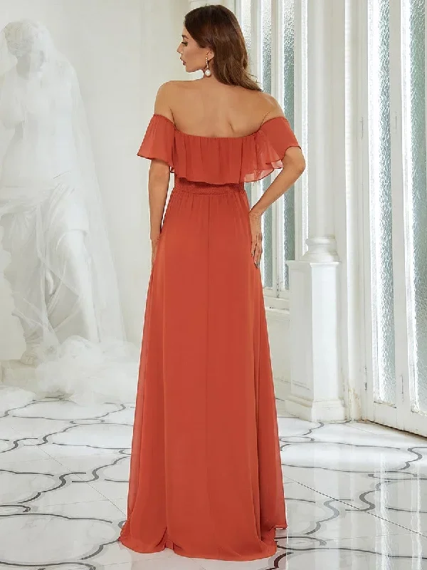 womens-a-line-off-shoulder-ruffle-thigh-split-bridesmaid-dress-es00969