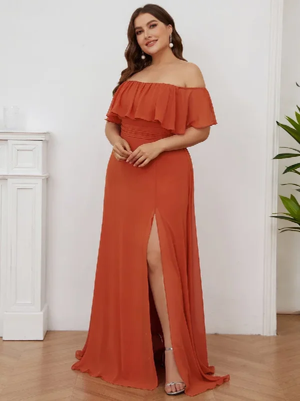 womens-a-line-off-shoulder-ruffle-thigh-split-bridesmaid-dress-es00969