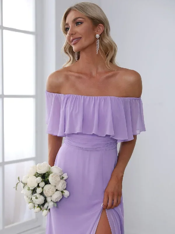 womens-a-line-off-shoulder-ruffle-thigh-split-bridesmaid-dress-es00969