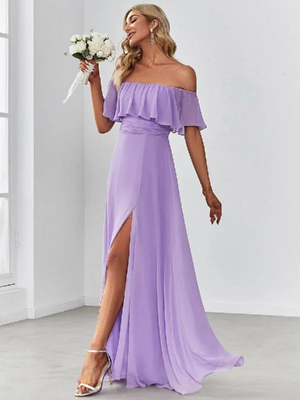 womens-a-line-off-shoulder-ruffle-thigh-split-bridesmaid-dress-es00969