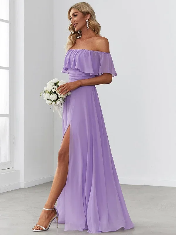 womens-a-line-off-shoulder-ruffle-thigh-split-bridesmaid-dress-es00969