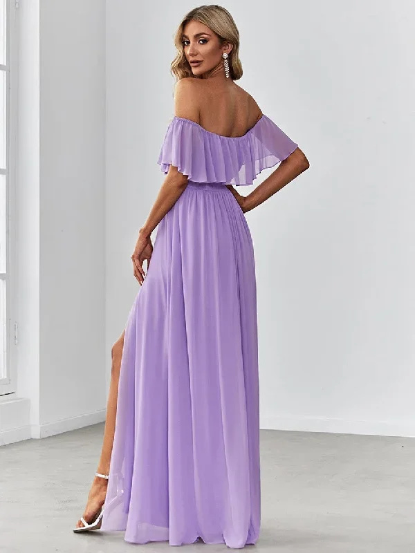 womens-a-line-off-shoulder-ruffle-thigh-split-bridesmaid-dress-es00969