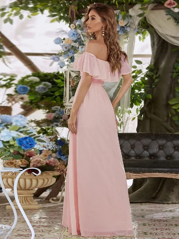 womens-a-line-off-shoulder-ruffle-thigh-split-bridesmaid-dress-es00969